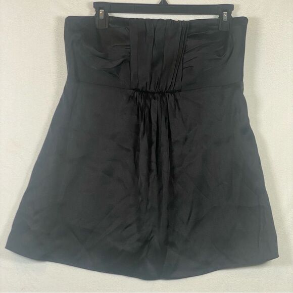 Banana Republic Black Strapless 100% Silk Top New With Tags Size 10 - Picture 1 of 12